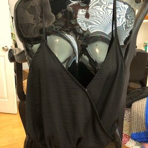 Black tank top body suit